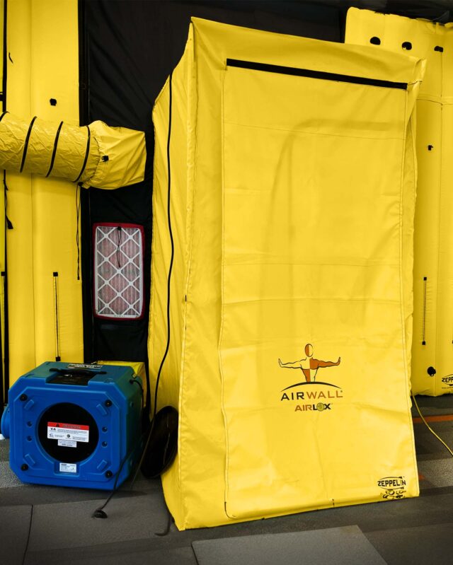 AirWall Decon Chamber with filtration and ventilation